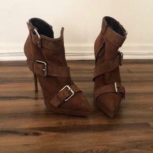 Giuseppe Zanotti Brown Suede Booties 10